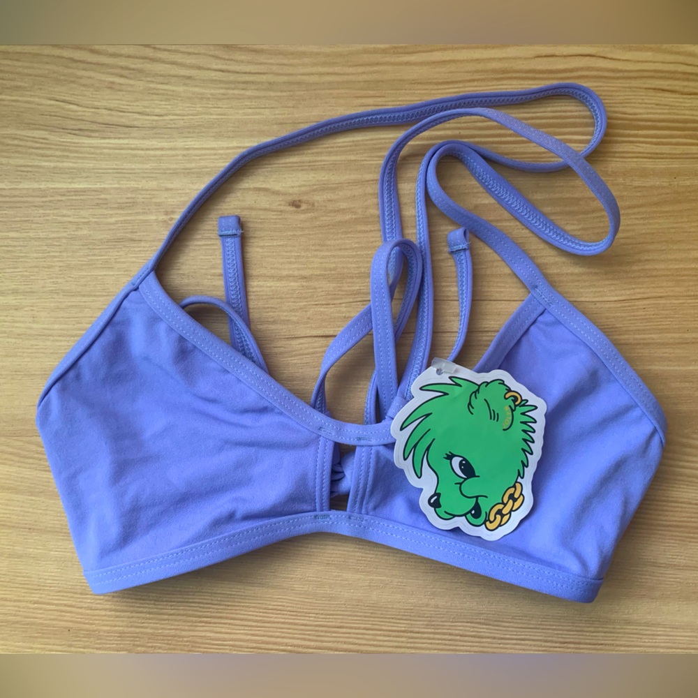NWT Jolyn Vent Lavender Medium Bikini Swim Top